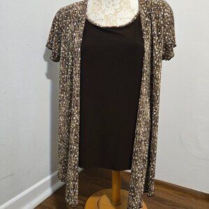 Layered look One Piece Brittany Black Top